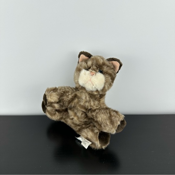 Russ Other - Russ Berrie Whiskers the Cat Plush Stuffed Animal Brown Tabby Kitty 7" Vintage